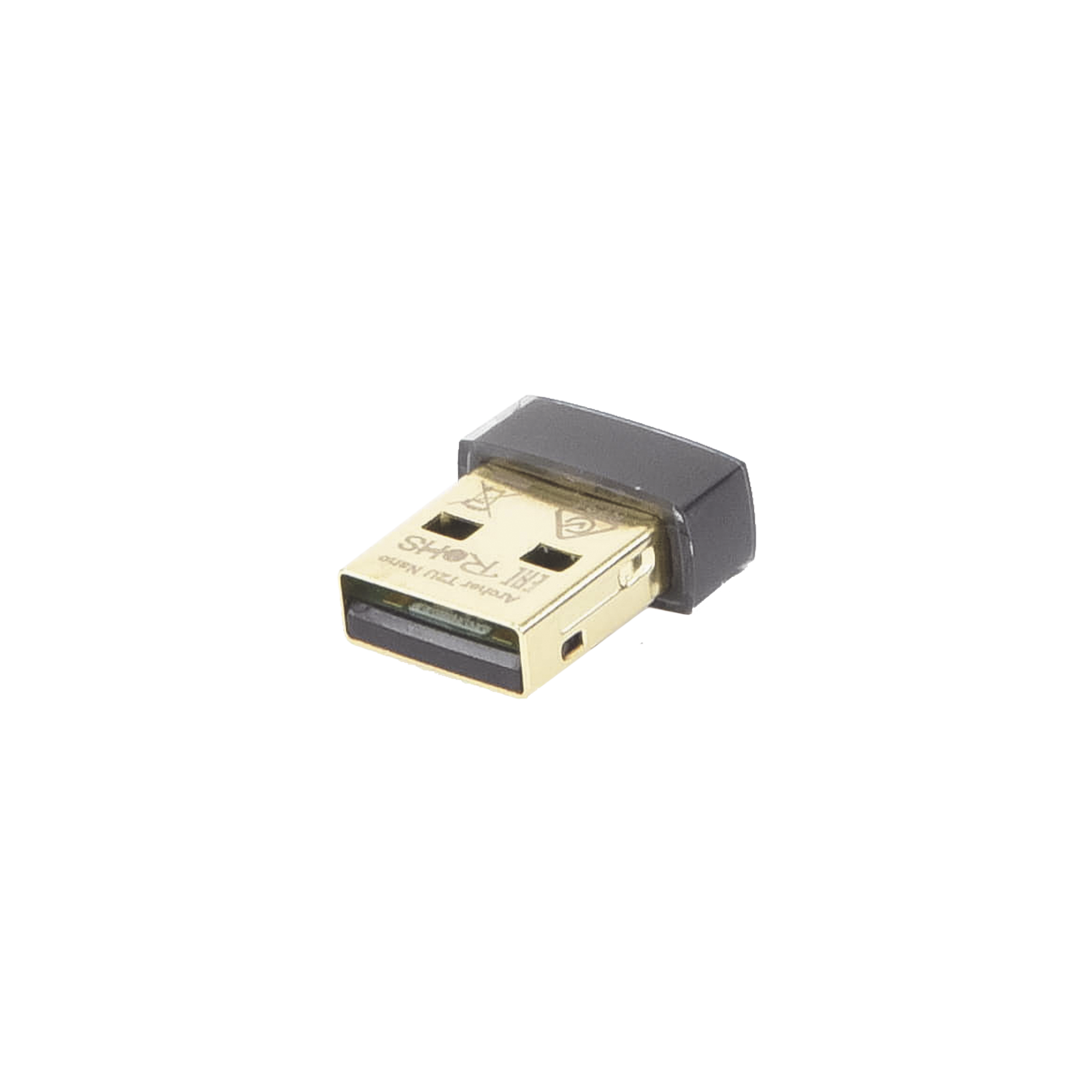Mini Adaptador USB inalámbrico doble banda AC 600 Mbps, antena onmidireccional.