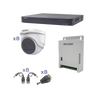 Kit TURBOHD 1080p / DVR 8 Canales / 8 Cámaras Turret (exterior 2.8 mm) / Conectores / Transceptores / Fuente de Poder Profesional hasta 15 Vcc para Larga Distancia